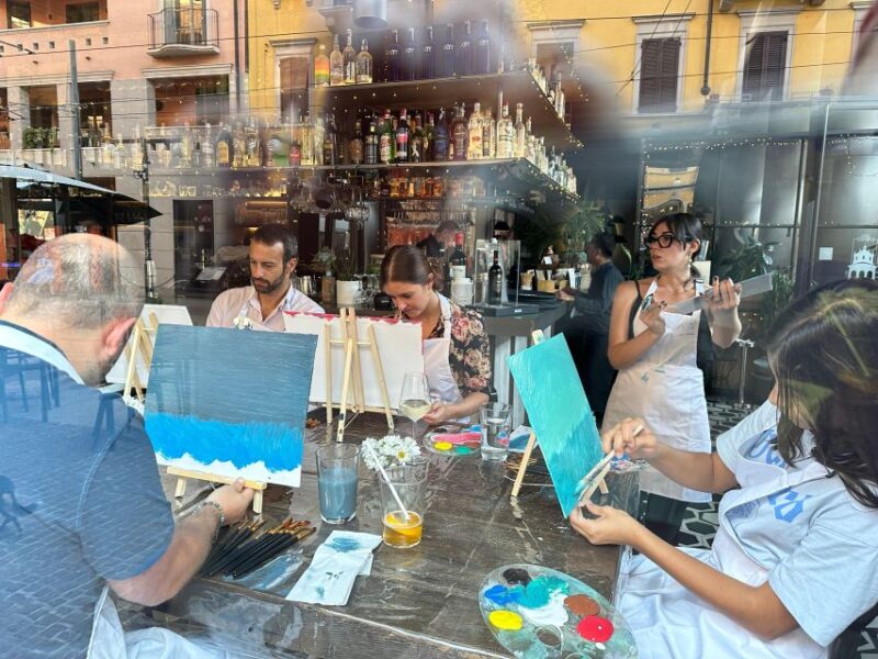 Milan: Paint & Sip Class - Included Amenities