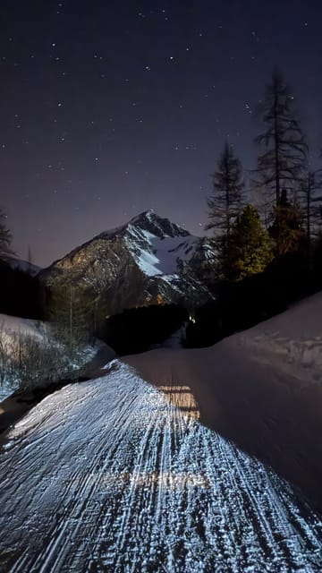 Milky Way: Night Snowshoeing Under the Stars - Aperitif and Sunset Break