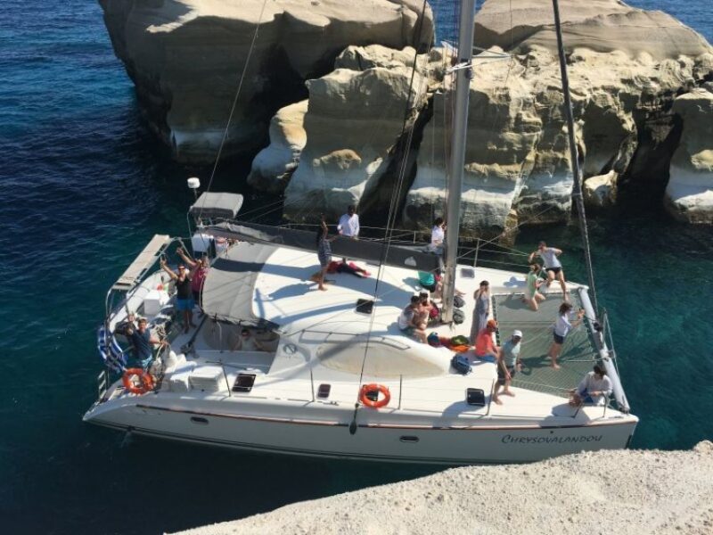 Milos: Full-Day Catamaran Cruise to Poliegos and Kleftiko - Traditional Fishing Villages
