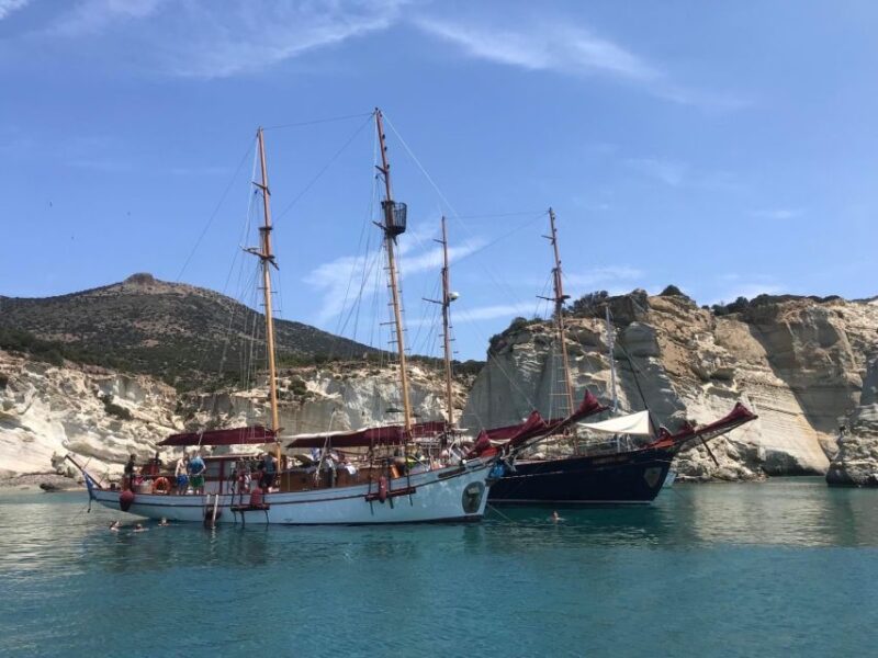 Milos: Full Day Cruise Via Traditional Boat - Relaxing on Pristine Beaches