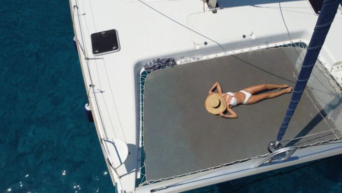Milos: Full Day Milos and Poliegos Catamaran Cruise - Boat and Operator Information