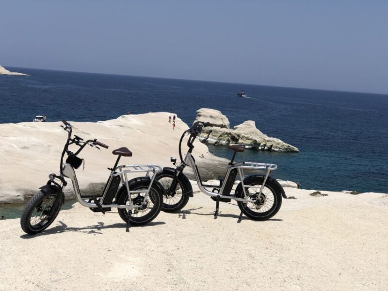 Milos: Half Day Electric Bike Tour With Sarakiniko Beach - Key Points