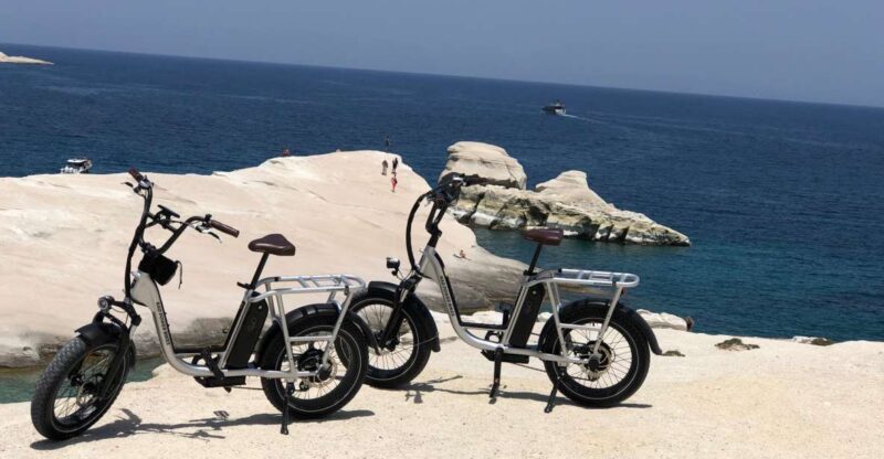 Milos: Half Day Electric Bike Tour With Sarakiniko Beach - Discover Ancient Theatre