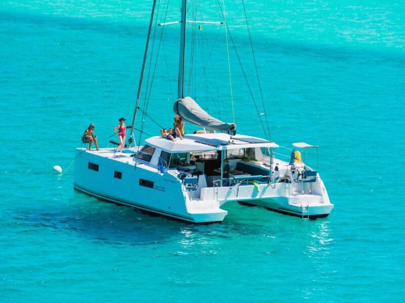 Milos: Kleftiko Bay Catamaran Cruise With Meal & Sunset View - Sunset and Landscape Views