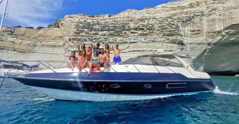 Milos : Kleftiko Half Day Semi Private Power Yacht Cruise - Departure and Return Times