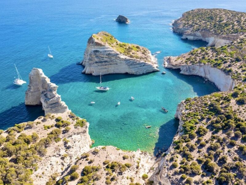 Milos: Kleftiko Morning Catamaran Cruise With Food & Drinks - Key Points