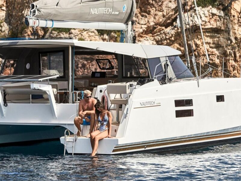 Milos: Kleftiko Morning Catamaran Cruise With Food & Drinks - Activities and Amenities Onboard