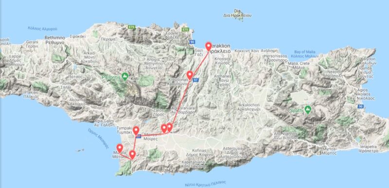 Minoan Luxuries: Ancient Palaces, Messara Wineries & Matala - Gortynas Historical Significance