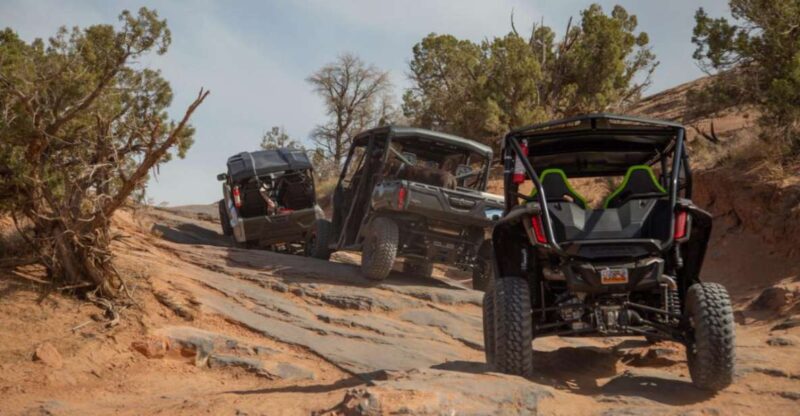 Moab: Self-Driven Guided Sunset UTV Tour to Fins N Things - Itinerary and Experience
