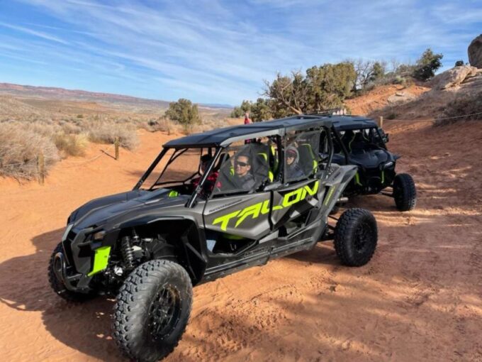 Moab: Self-Driven Guided Sunset UTV Tour to Fins N Things - Unforgettable Wilderness Memories