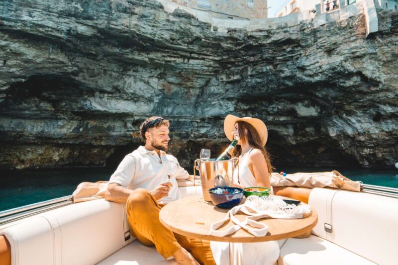 Monopoli: Private Sightseeing Speedboat Tour With Champagne - Itinerary Highlights