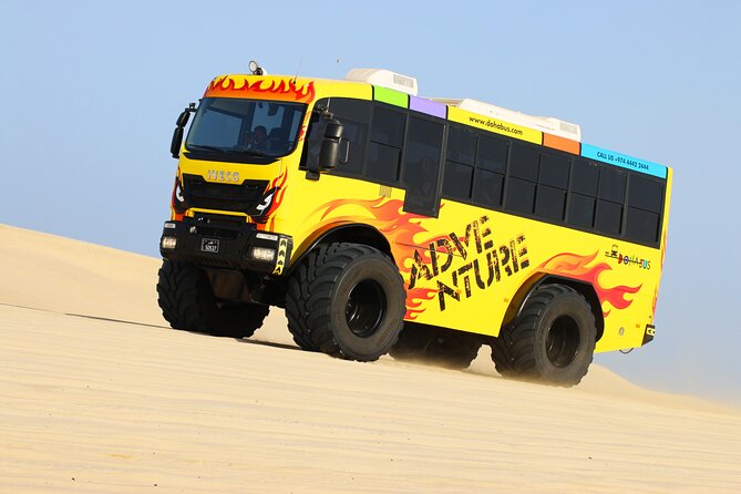Monster Bus Desert Adventure: Dune Bashing and Sandboarding - Key Points