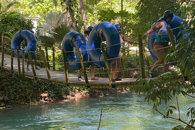 Montego Bay Jamaica to River Tubing and BlueHole River and Falls - Whats Included