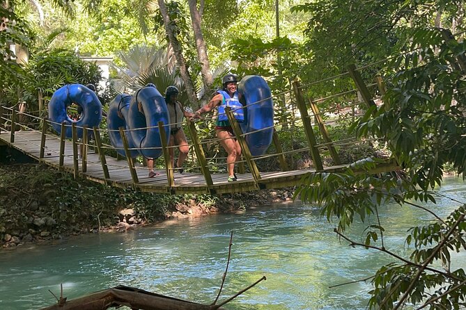 Montego Bay Jamaica to River Tubing and BlueHole River and Falls - Cruise Ship Passengers