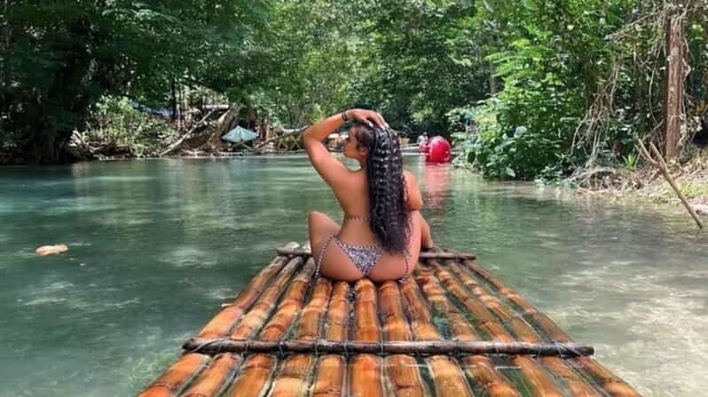 Montego Bay: Private Bamboo Rafting With Limestone Massage - Lethe River Scenery