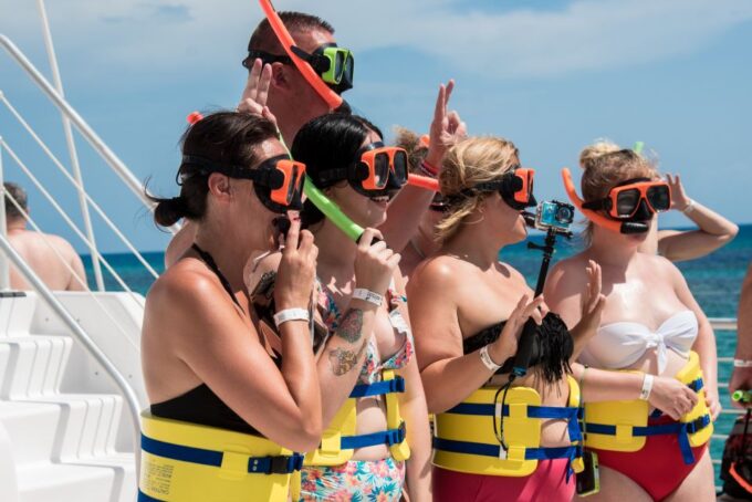Montego Bay: Reggae Catamaran Cruise With Snorkeling - Snorkeling Spot With Marine Life