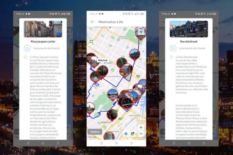 Montreal Self-Guided Tour App - Multilingual Audioguide - Tour Options Explained