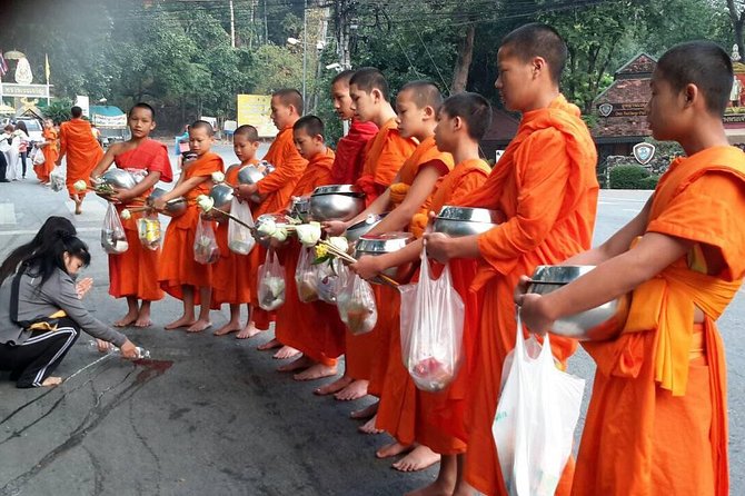 Morning Alms to Monks, Doi Suthep Temple, Hidden Temple & Chiang Mai City Views. - Experiences and Reviews