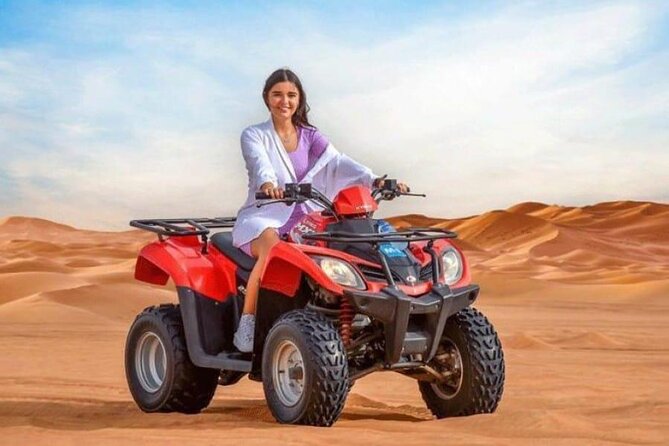 Morning Desert Safari Dune Bashing Sand Boarding With Quad Bike - Key Points