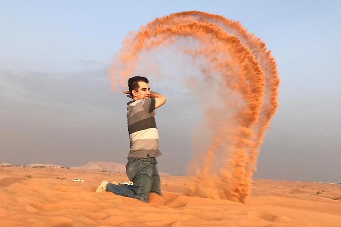 Morning Dubai Red Dune Safari, Quad Bike (ATV), Sand Boarding and Camel Ride - Sand Boarding Fun