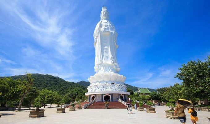 Morning: Marble Mountains - Monkey Mountain - Lady Buddha - Am Phu Cave Discovery