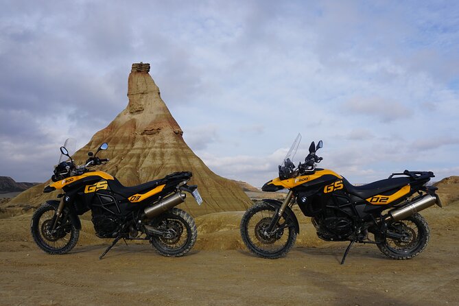 Motorcycle Adventure Through Bardenas Reales - Navigating the Bardena Blanca