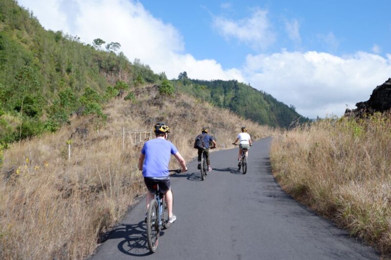 Mount Batur: Black Lava Cycling Tour W/ Natural Hot Spring - Itinerary and Experience