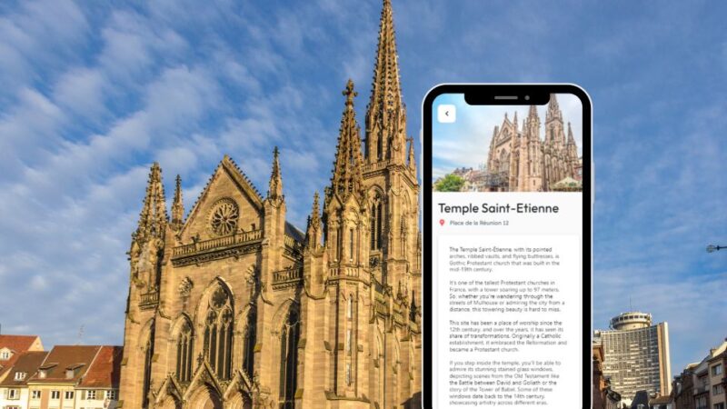 Mulhouse: City Exploration Game and Tour on Your Phone - Starting Location and Navigation