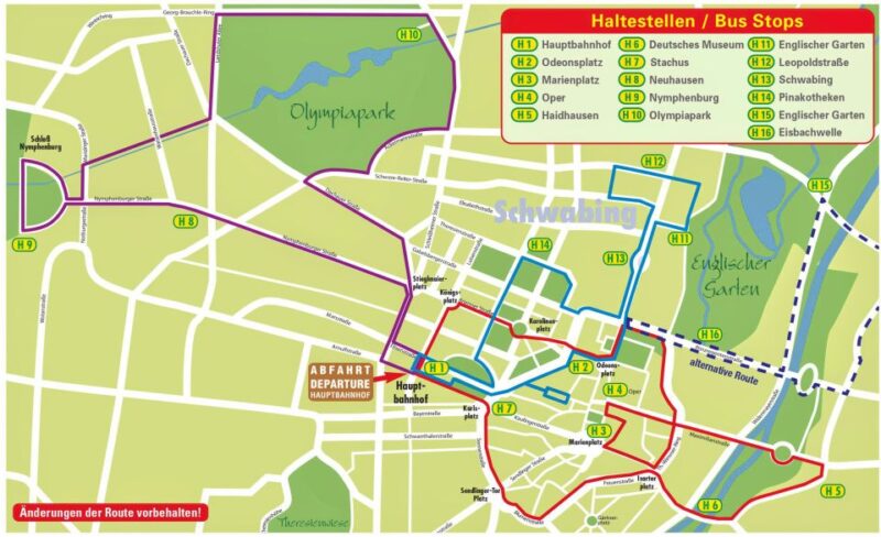Munich Hop-On Hop-Off Tour: 1-Day or 2-Day Ticket - Tour Duration