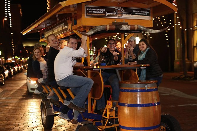 Murals & Mimosas - Cowtown Cycle Party BYOB Public Tour - Sipping Drinks on the Party Bike