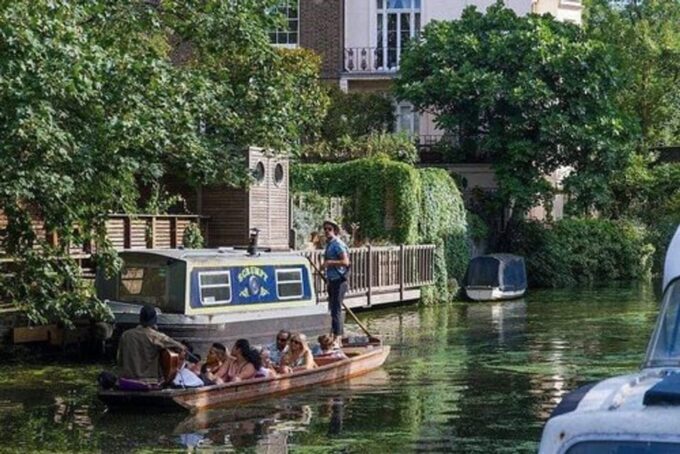 Music Boat (Punting) Trip: Camden, London Thru Regents Canal - Scenic Canal Views