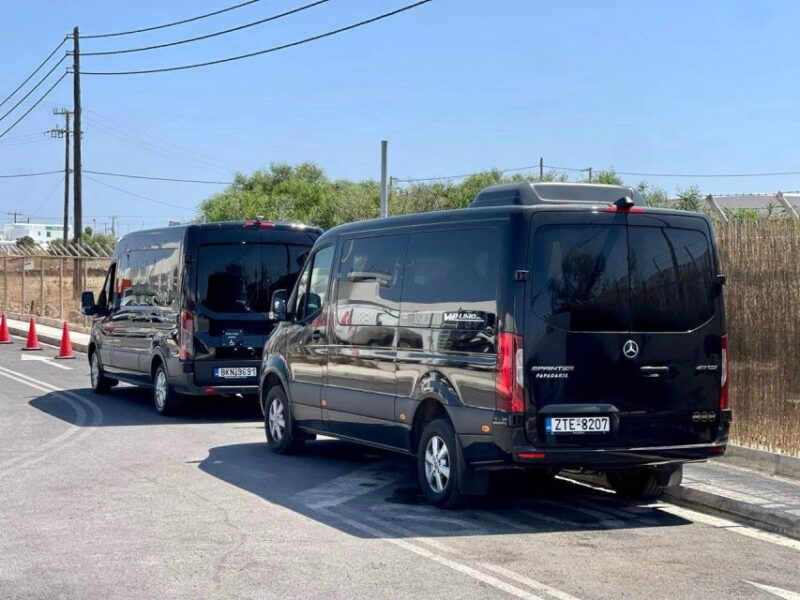 Mykonos: Airport Private Transfer in Luxury VAN - Key Points