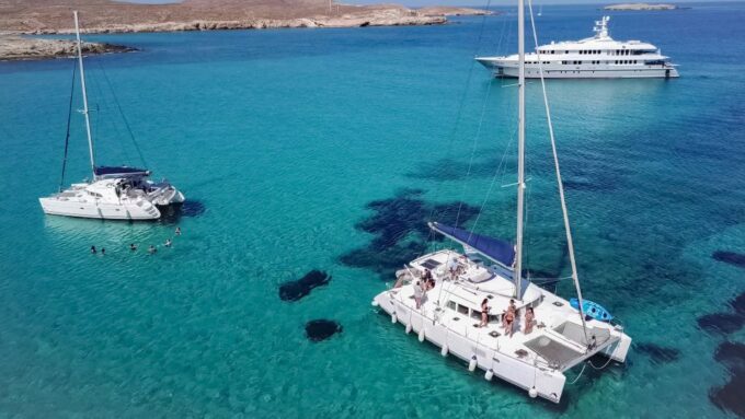 Mykonos: Catamaran Cruise With Lunch, Drinks and Transfer - Mobility Considerations