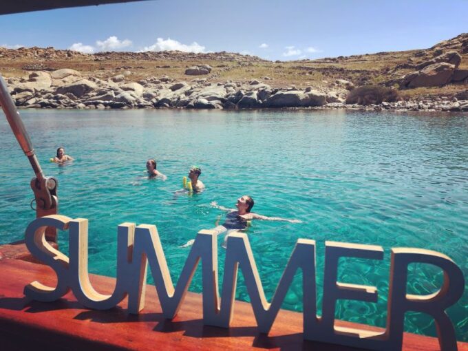 Mykonos: Delos and Rhenia Islands Cruise With BBQ Meal - Optional Guided Tour