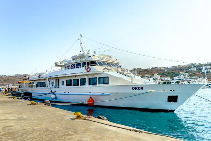 Mykonos: Delos Boat Transfer With Cell Phone Audioguide - Getting to the Island