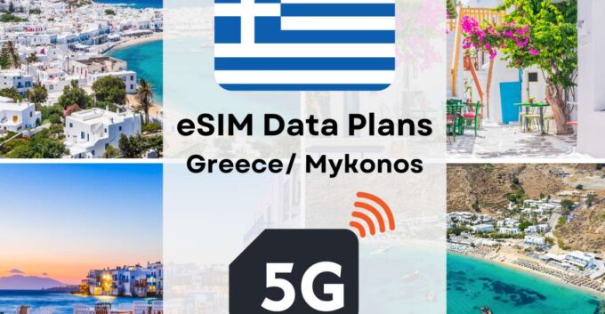 Mykonos: Greece/ Europe Esim Internet Data Plan High-Speed - Exploring Mykonos With Connectivity