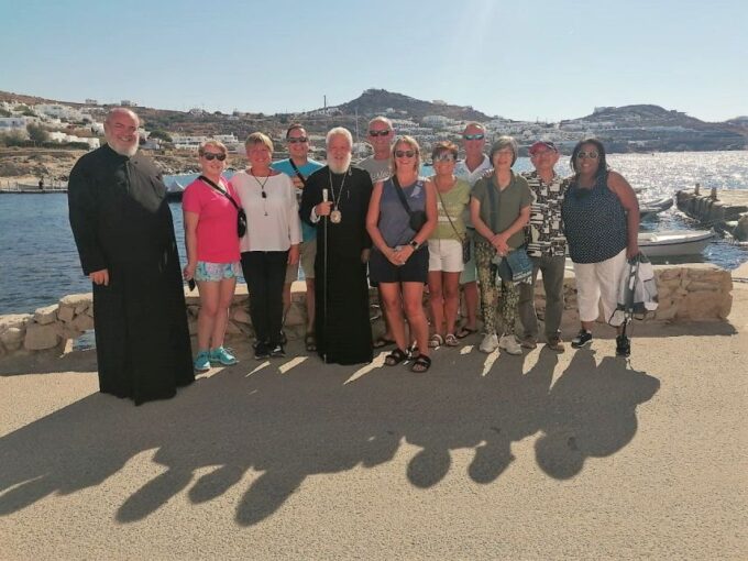 Mykonos: Highlights Tour With Panagia Tourliani Monastery - Agrari Beach Experience