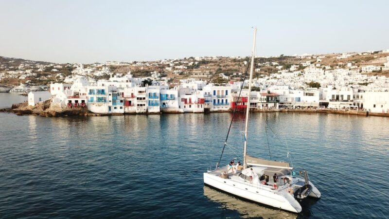 Mykonos Sunset Catamaran Cruise With Transfer - Sailing Itinerary and Experiences