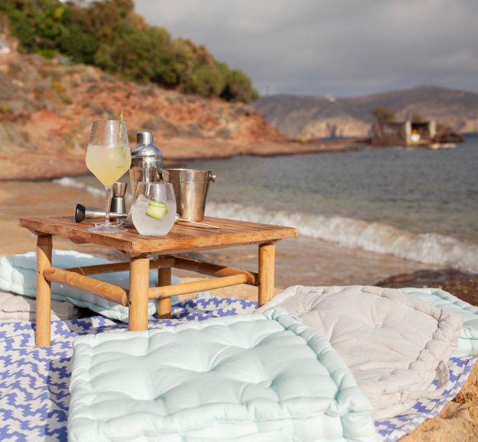 Mykonos: Sunset Cocktail Making Class on a Secluded Beach - Included in the Experience
