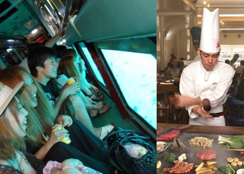 Naha: Orca Spotting Glass Bottom Boat and Sam's Famous Steak - Key Points