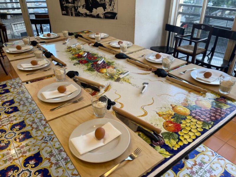 Naples: Pasta Cooking Class With Tiramisù and a Drink - Dining Experience