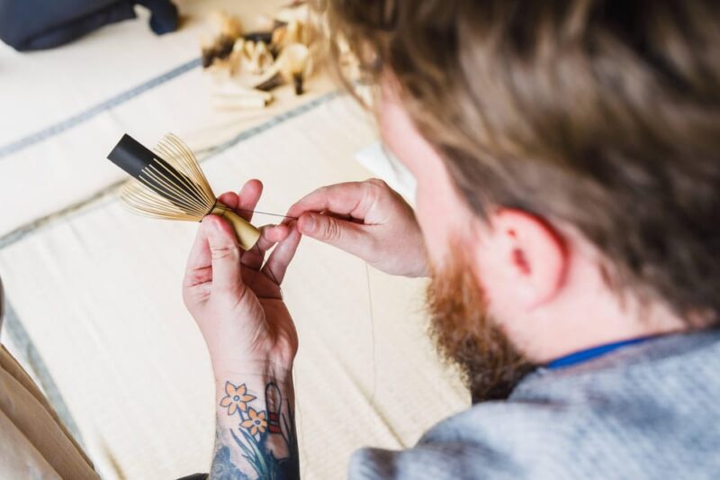 Nara: Visit a Tea Whisk Maker & Make Your Own Tea Whisk - Craftsmanship and Demonstration