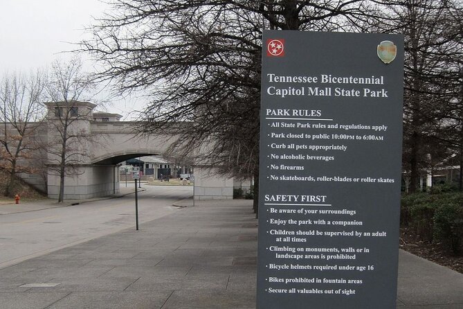 Nashville's Bicentennial Capitol Mall State Park: A Self-Guided Audio Tour - Appreciating Natures Beauty