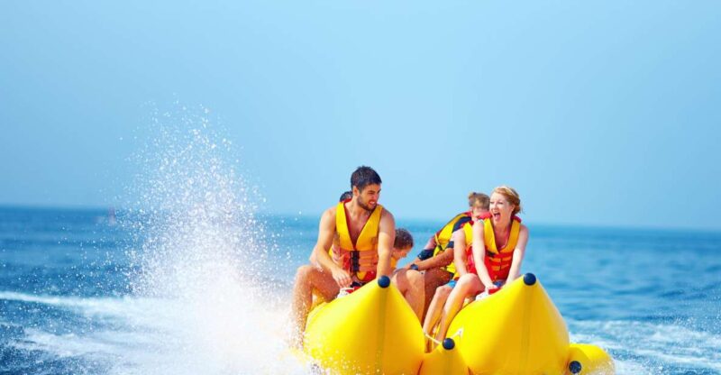 Nassau: Jet Ski Ride, Parasailing & Banana Boat Tour - Banana Boat Ride