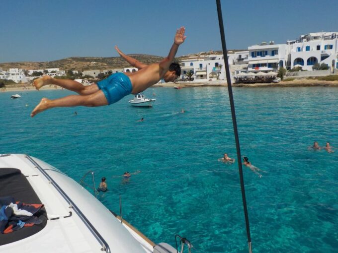 Naxos: Catamaran Cruise With Swim Stops, Food, and Drinks - Experienced Local Crew
