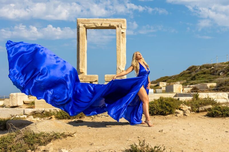 Naxos Flying Dress Photo Shooting - Photoshoot Details