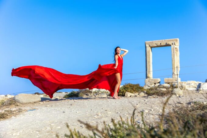 Naxos Flying Dress Photo Shooting - Pricing and Availability