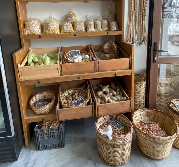 Naxos: Food Walking Tour & Cooking Class With Meal & Drinks - Market Visit and Produce Picking