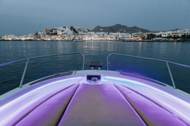 Naxos: Private Sunset Boat Tour With Fruit and Champagne - Key Points