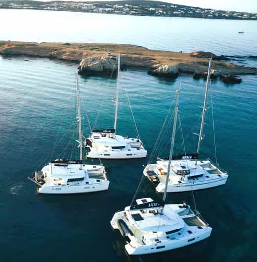 Naxos: Private Sunset Catamaran Cruise With Dinner - Key Points